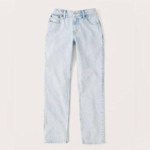 Abercrombie & Fitch Curve Love The 90s Straight Low-Rise Jeans